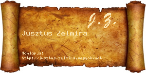 Jusztus Zelmira névjegykártya